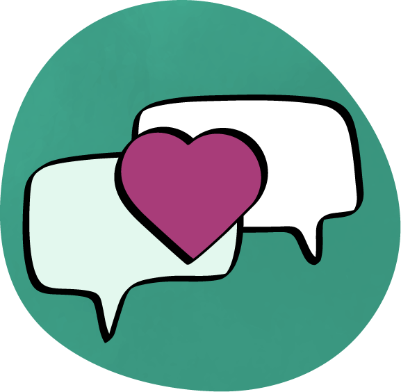 Speech Bubbles With Heart Icon